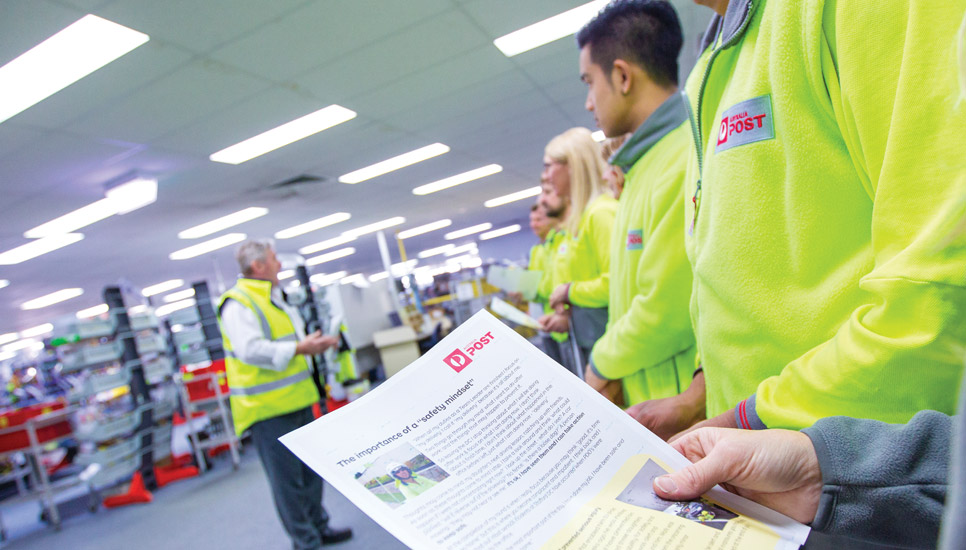 Australia Post employees taking part in Safety Leadership program