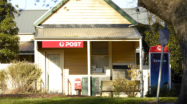 Exterior of a rural post office