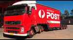 Truck transporting mail