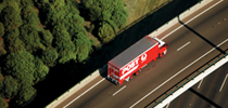 Australia Post truck on the road