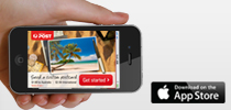 Postcards app on iPhone