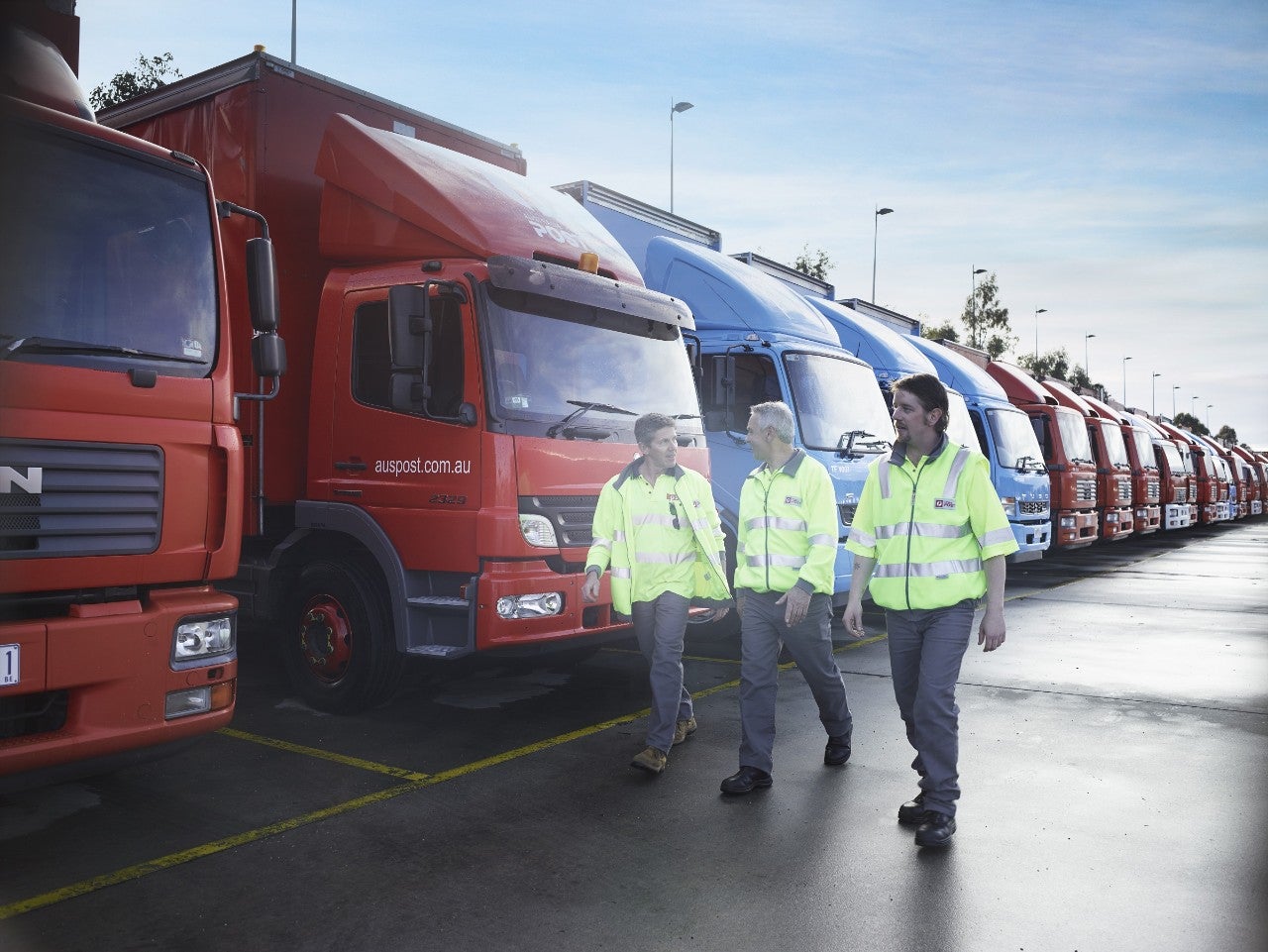 Truck transport staff