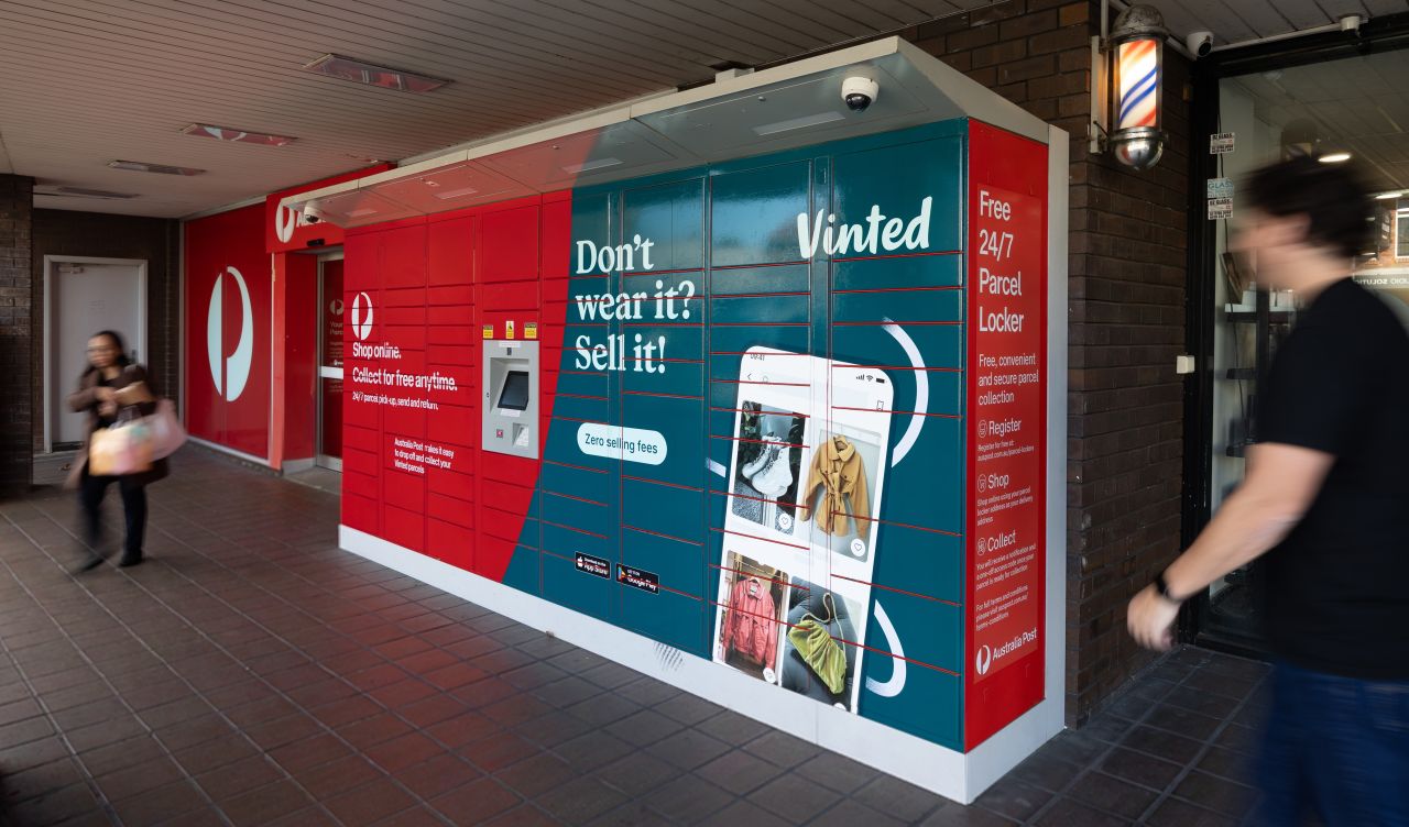Australia Post Parcel Locker with Vinted promotion
