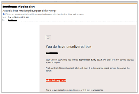 Scam alerts - Australia Post