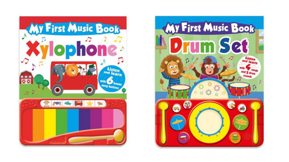 Two books – My First Music Book Xylophone and My First Music Book Drum Set 
