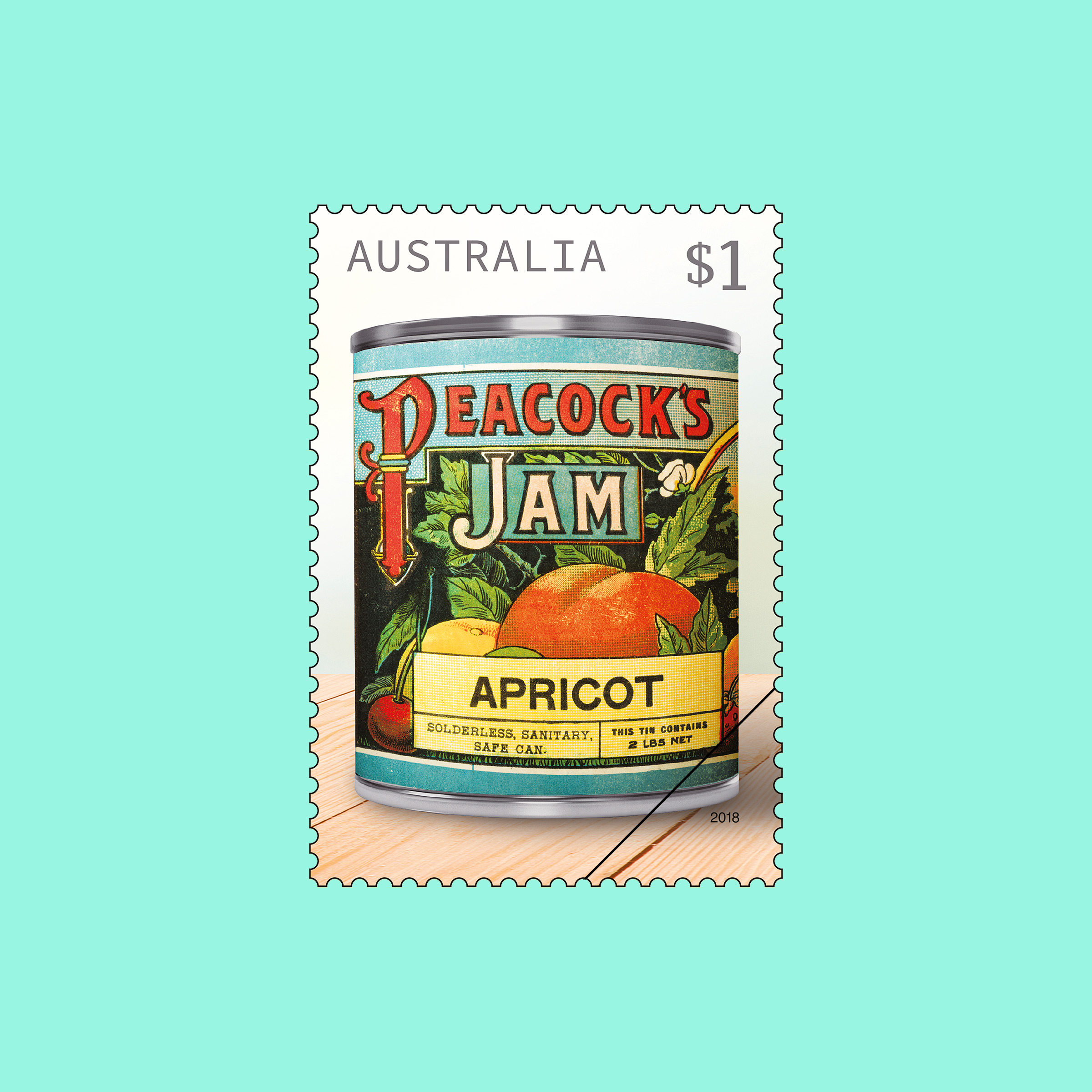 Vintage Jam Labels Australia Post