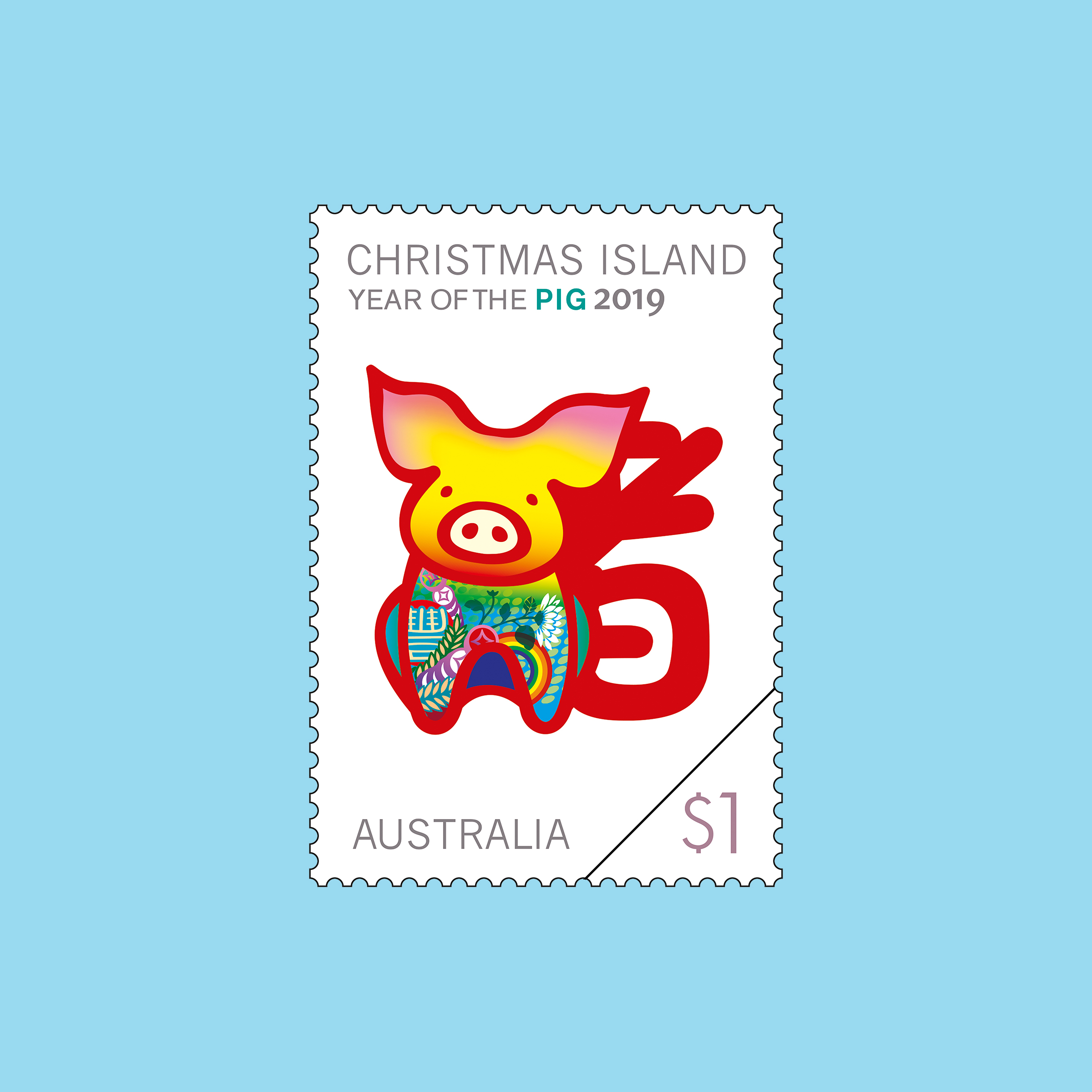 Christmas Island Year of the Pig 2019 - Australia Post