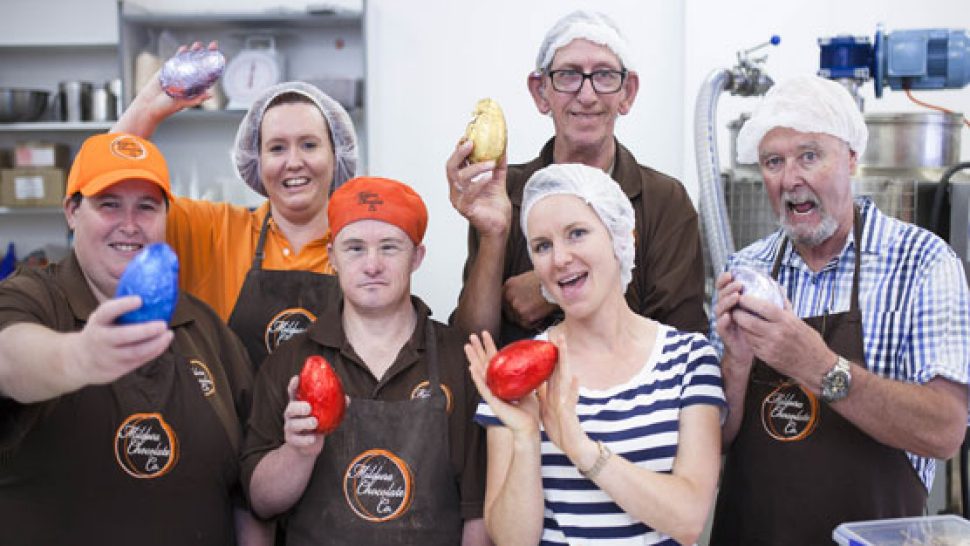 The Mildura Chocolate Company team in action.