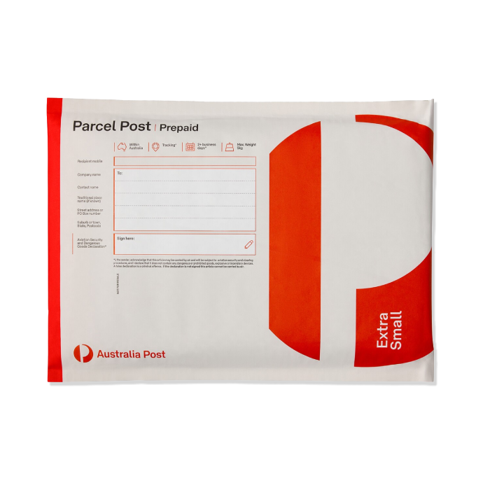 Parcel Post Prepaid Padded Mailer Extra Small – 10 Pack