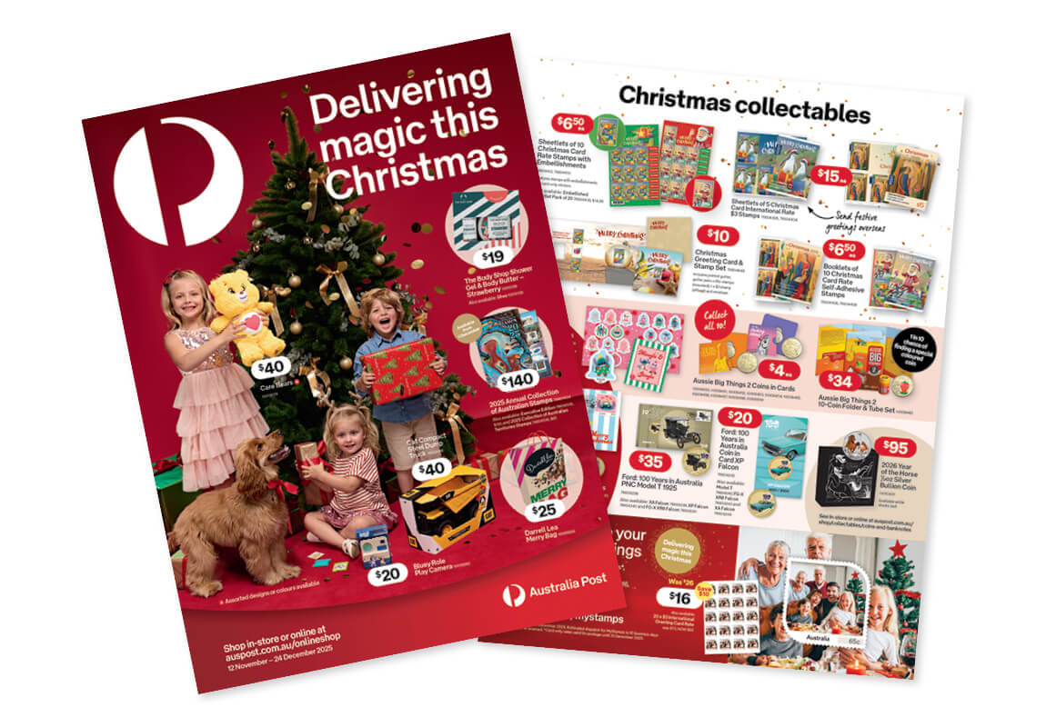 Latest Australia Post catalogue.