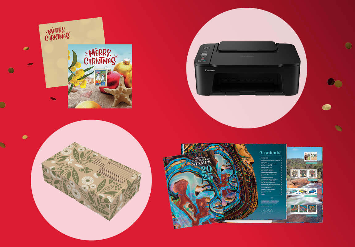 Christmas packaging and cards for the festive season