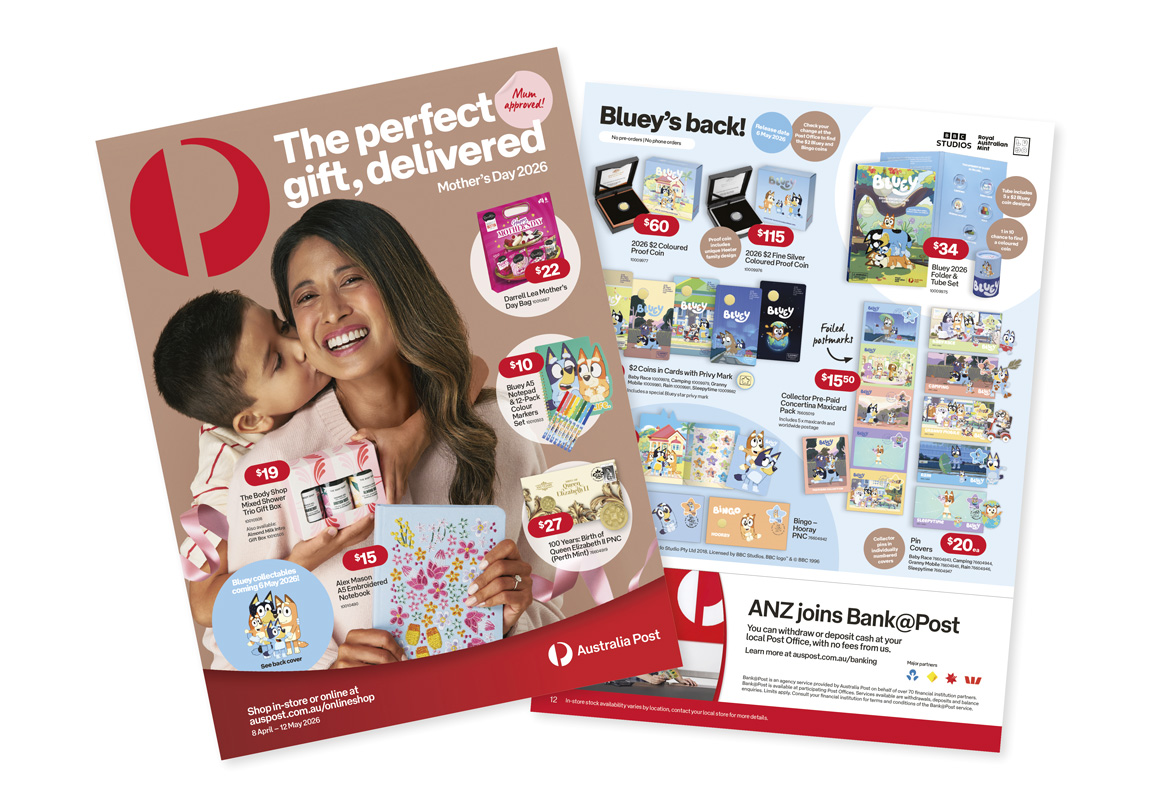 Latest Australia Post catalogue.