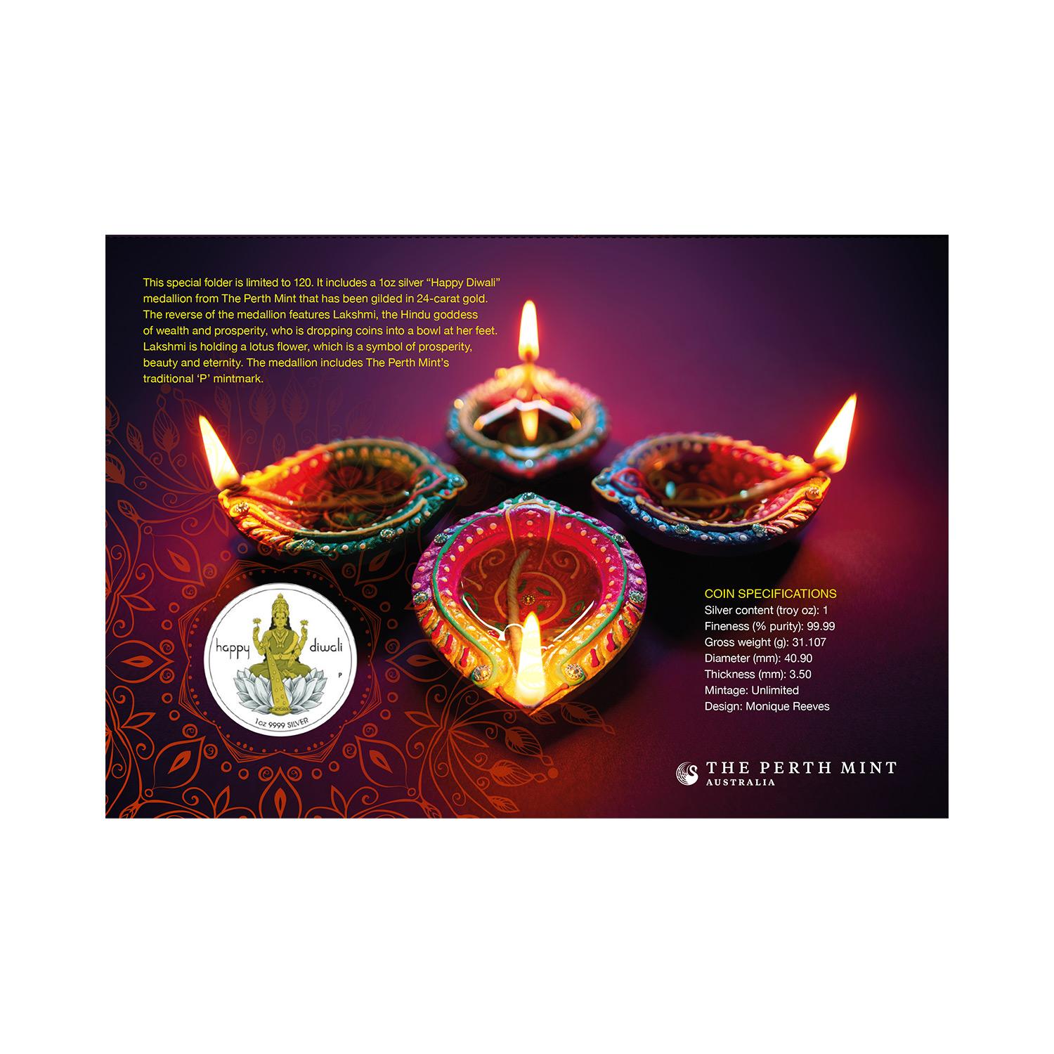 Diwali Prestige Stamp And Medallion Set Celebrations