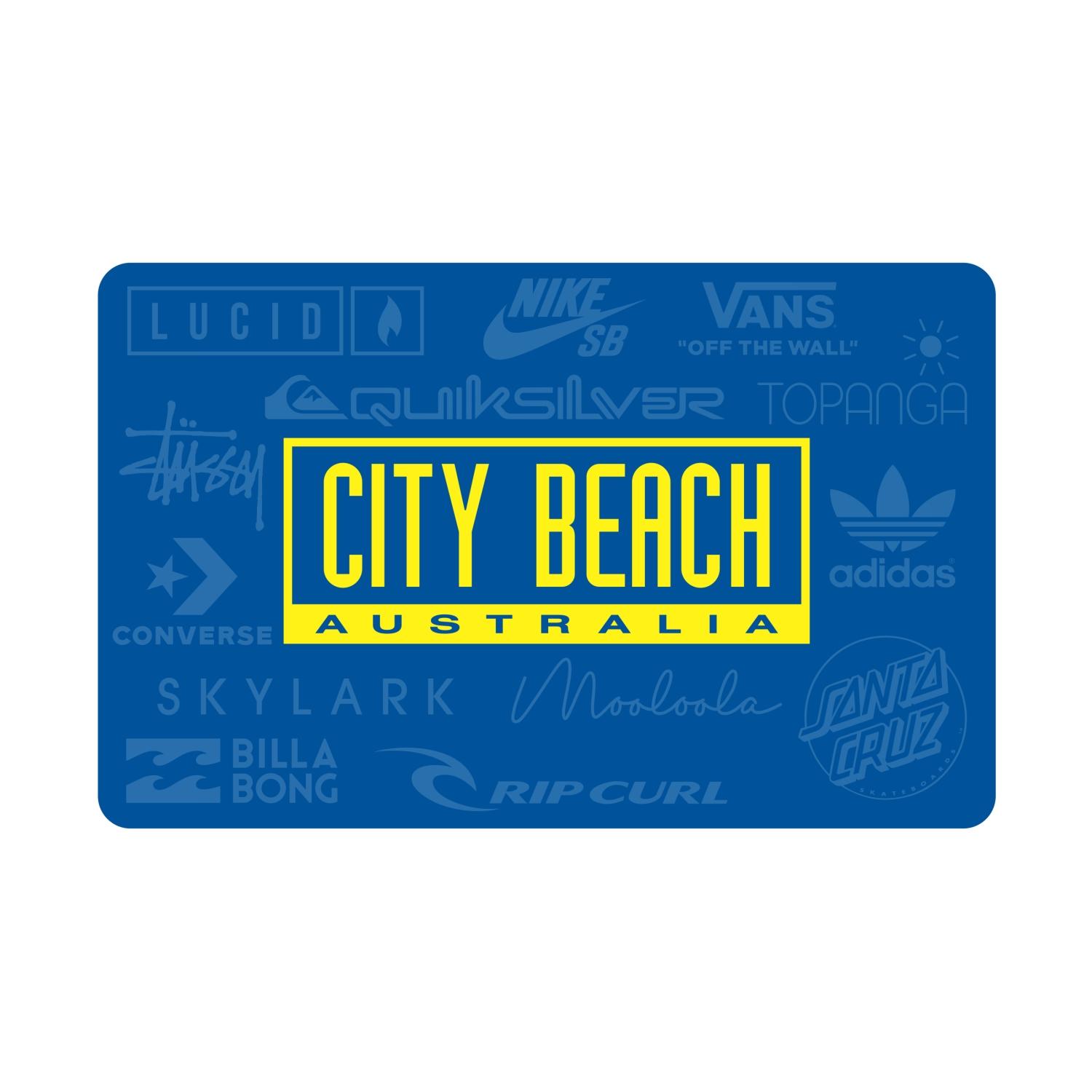 100 City Beach Physical Gift Card Shopping