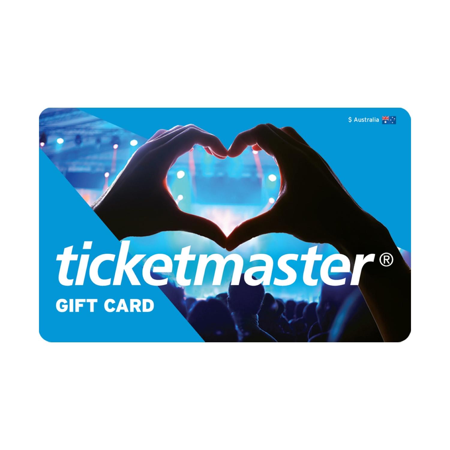 50 Ticketmaster Physical Gift Card Entertainment