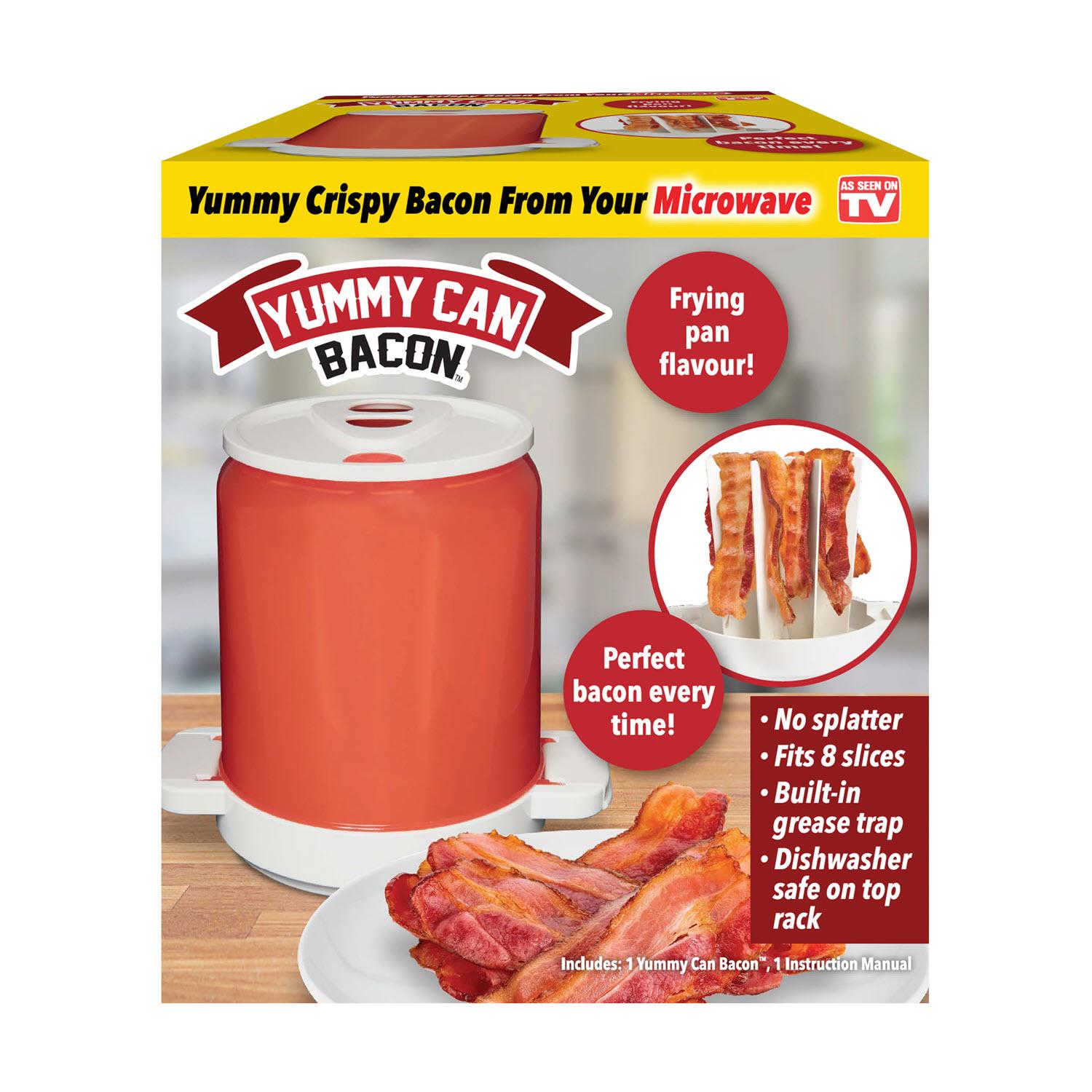 As Seen On TV Yummy Can Microwave Bacon Cooker