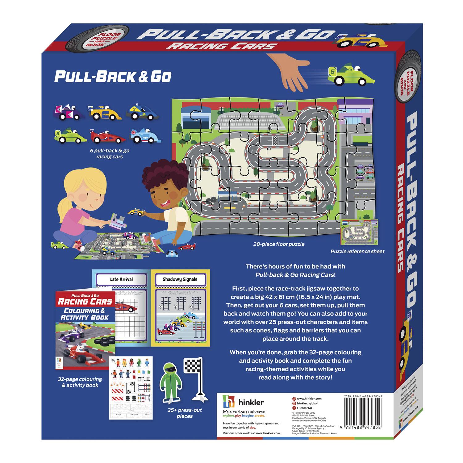 PullBack & Go Books Racing Cars Books