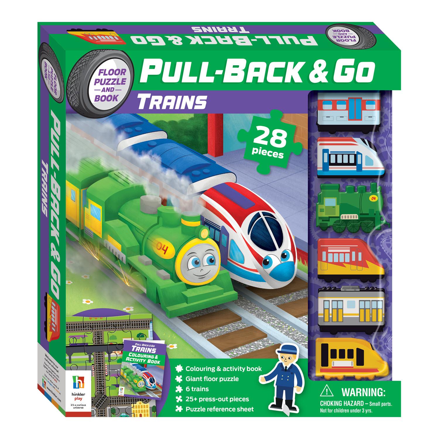 Pull-Back & Go Books – Trains - Books