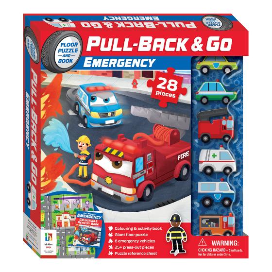 PullBack & Go Books Emergency Vehicles Books