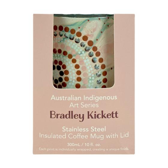 Bradley Kickett Stainless Steel Coffee Mug Coral Kitchen