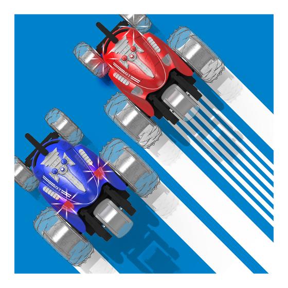 Monster Spinning Cars 2 Pack Electric & Remote Control Toys