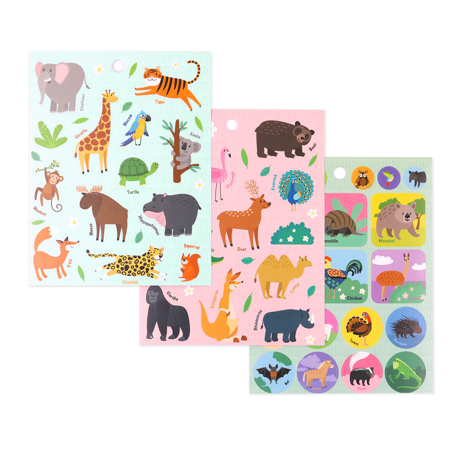 Every Avenue 12 Page Mini Sticker Book 'Animals' Stationery