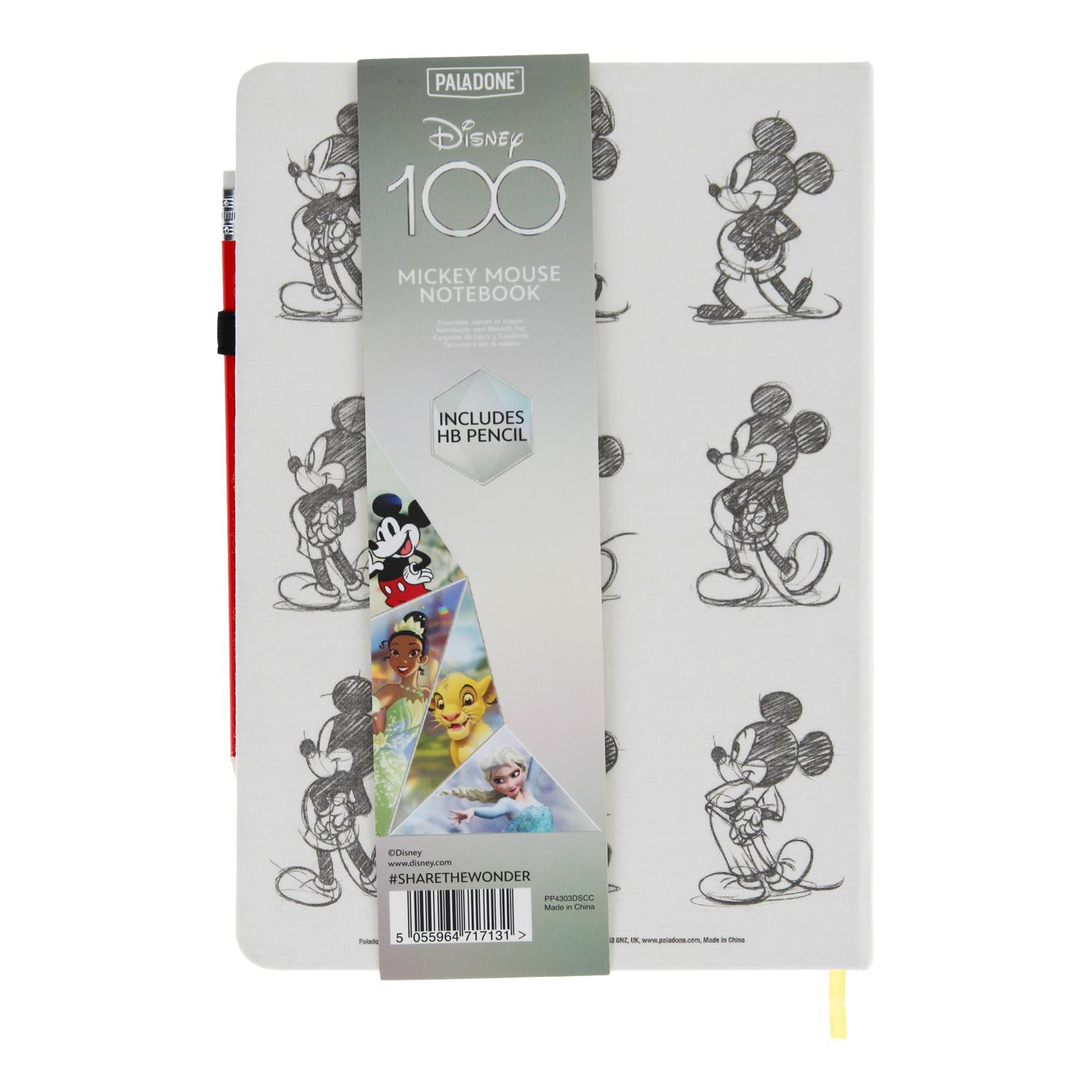 Disney 100 Mickey Notebook with Pencil - Stationery