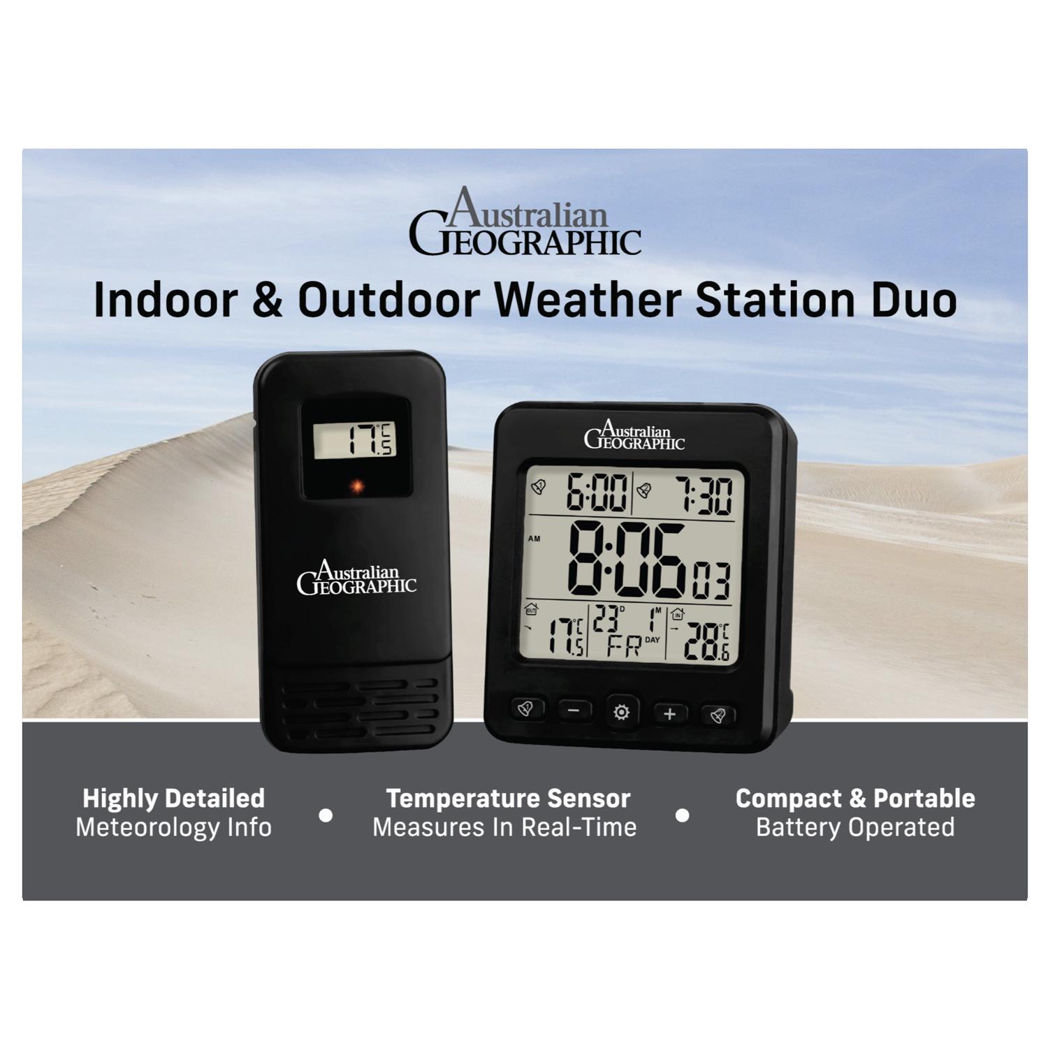 Australian Geographic Indoor & Outdoor Weather Station Outdoor