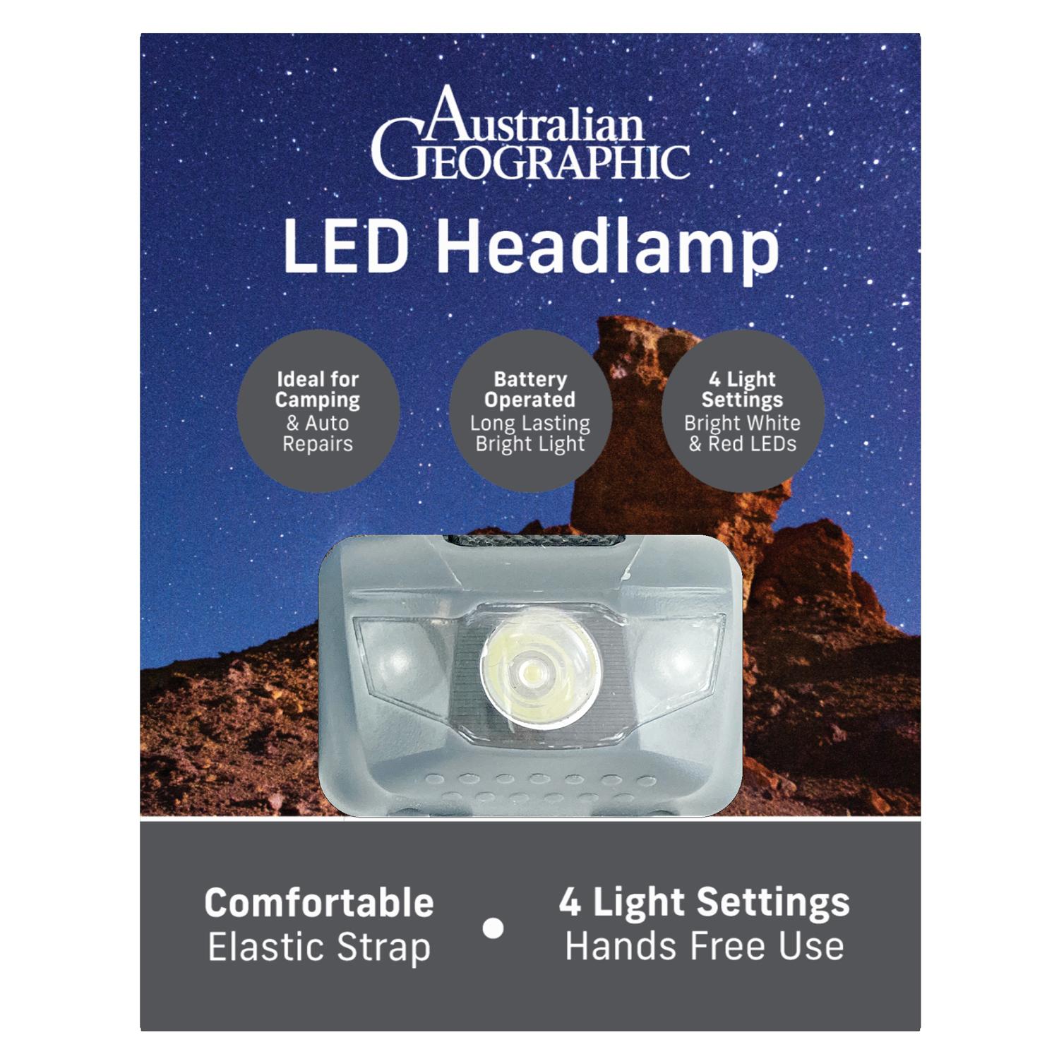 Australian Geographic LED Headlamp Outdoor