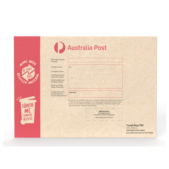 Recycled Tough Bag TB2 (236 x 329mm) &ndash; 100 Pack product photo Internal 1 DETAILS