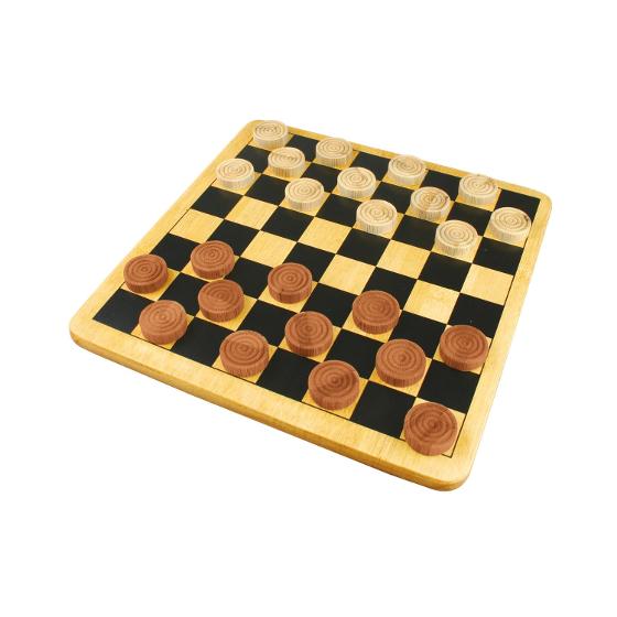 Bamboo Board Games – Checkers - Jigsaw puzzles and board games