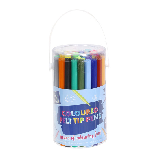 Coloured Felt Tip Pens 50 Pack Stationery