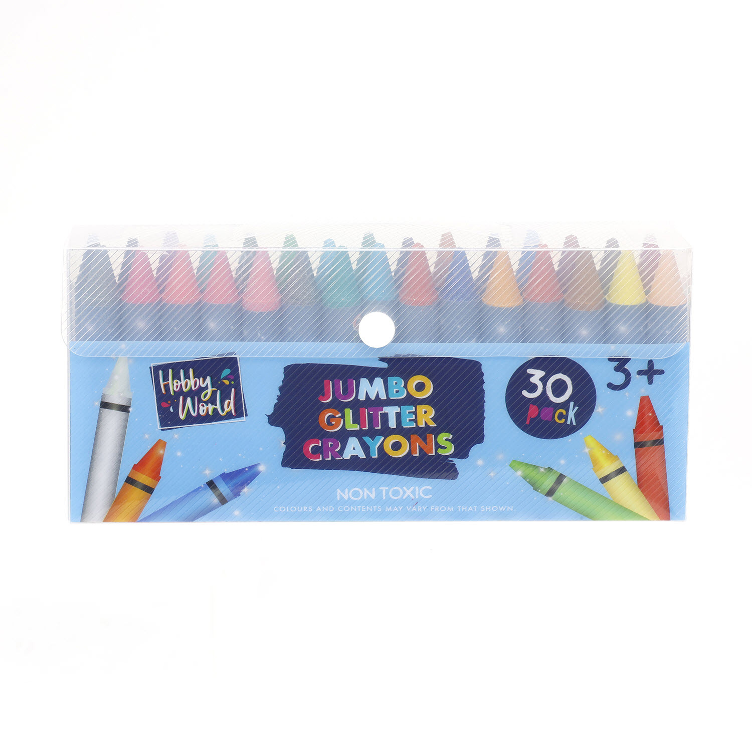 Jumbo Glitter Crayons 30 Pack Stationery