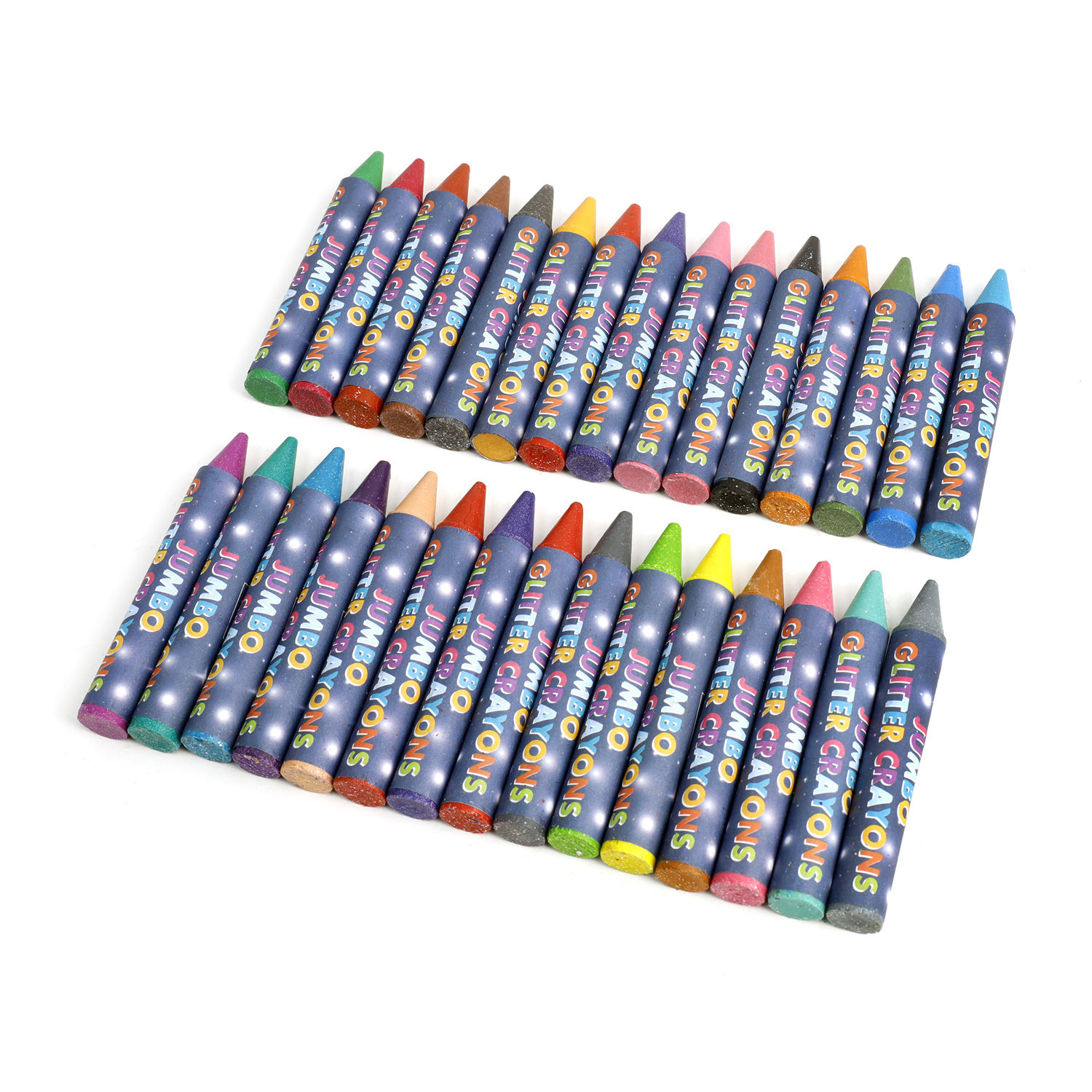 Jumbo Glitter Crayons 30 Pack Stationery