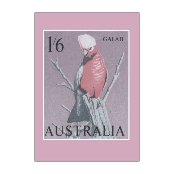 Australia Post Greeting Cards 'Galah Stamp' &ndash; Pack of 6 product photo Internal 1 DETAILS