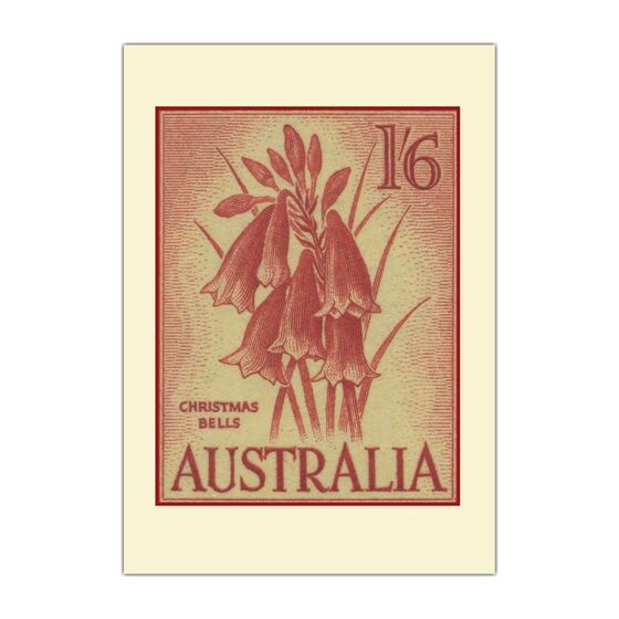 Australia Post Greeting Cards 'Christmas Bells Stamp' &ndash; Pack of 6 product photo Internal 1 DETAILS