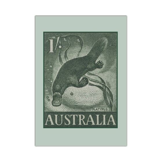 Australia Post Greeting Cards 'Platypus Stamp' &ndash; Pack of 6 product photo Internal 1 DETAILS