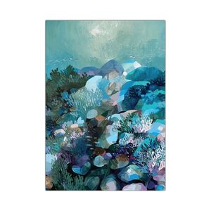 Nicole Black Greeting Cards 'Underwater Garden II' &ndash; Pack of 6 product photo
