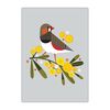Natalie Marshall Greeting Cards 'Zebra Finch' &ndash; Pack of 6 product photo Internal 1 THUMBNAIL