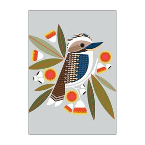 Natalie Marshall Greeting Cards 'Laughing Kookaburra' &ndash; Pack of 6 product photo
