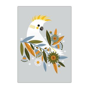 Natalie Marshall Greeting Cards 'Sulfur-crested Cockatoo' &ndash; Pack of 6 product photo