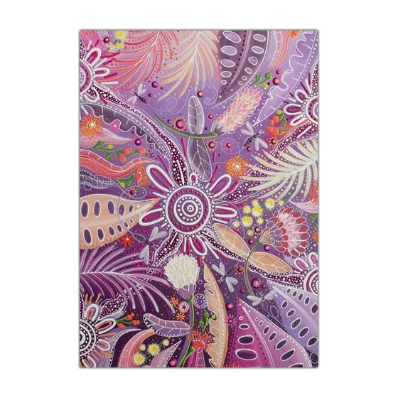 Chern&rsquo;ee Sutton Greeting Cards 'Bush Medicine Purple' &ndash; Pack of 6 product photo Internal 1 DETAILS