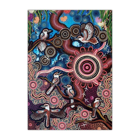Chern&rsquo;ee Sutton Greeting Cards Kookaburra & Jabiru &ndash; Pack of 6 product photo Internal 1 DETAILS