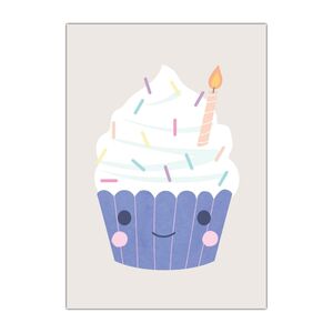 Eliza Wilson Greeting Cards 'Cupcake' &ndash; Pack of 6 product photo