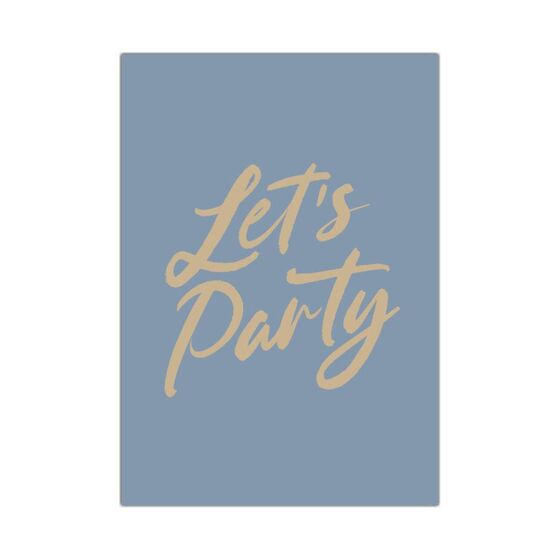 Eliza Wilson Greeting Cards 'Let's Party' &ndash; Pack of 6 product photo Internal 1 DETAILS