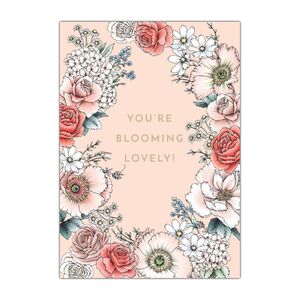 Shannon Cheung Greeting Cards 'You're Blooming Lovely!' – Pack of 6 product photo
