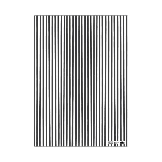 Eliza Wilson Wrapping Paper 'Charcoal Stripes' &ndash; Pack of 4 product photo Internal 1 DETAILS