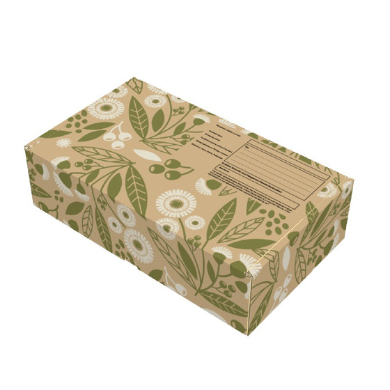 Korrvu Wine and Spirit Gift Box Kraft Double (367 x 223 x 105mm) – 5 Pack product photo Internal 1 DETAILS