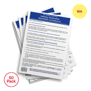 Statutory Declaration Forms WA &ndash; Pack of 50 product photo