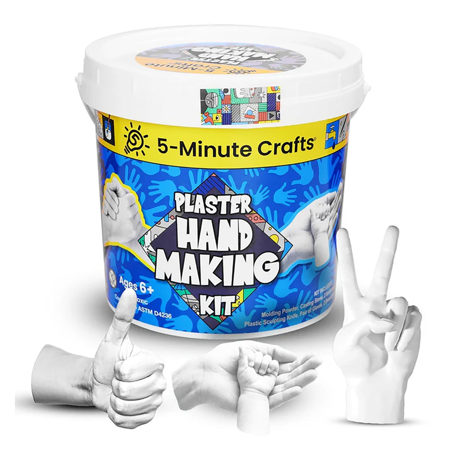 5 Minute Crafts Hand Plaster Kit Hobbies and craft supplies